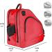 WOLT Ice Skate Bag Roller Skate Bag | Premium Adjustable Shoulder Bag for Kids and Adults - Red - Buy Online on GoSupps.com