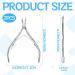 Cuticle Nipper 2 Pcs Cuticle Pusher with Cuticle Nippers Professional Stainless Steel Cuticle Cutter Durable Pedicure Manicure Tools for Fingernails and Toenails (Silver) - Buy Online on GoSupps.com