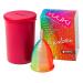 Menstrual cup YUUKI Soft Rainbow Line large (large) Cup Menstrual cup made of medical silicone including cup for cleaning