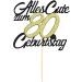 Happy 80th Birthday Cake Topper - Sumerk 1 Piece Decoration for Boys & Girls - Perfect 80 Years Birthday Party Decor - Buy Online on GoSupps.com