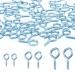LLMSIX 300 Pieces Eye Hooks Screw Mini Metal Eye Pins for Jewelry Making Small Eye Screws Silver Screw Eyes for DIY Art Crafts Jewelry Making Findings Charm Bead Supplies (3 Different Sizes)