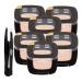 L'Oreal Paris Eye Shadow Palette Makeup 0.12 Oz with Moofin Eyebrow Tweezers Luxurious Little Beige Dress Vibrant Shimmery Matte Finishes Easy Sweep Soft Eyeshadow Palette Velvety Pack of 6