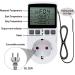 Temperature Controller Socket 230V - Digital Thermostat with Timer for Greenhouses Terrariums & Aquariums | Ideal for Seed Germination & Climate Control - Buy Online on GoSupps.com