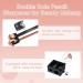 3PCS Makeup Pencil Sharpener Set - Portable Eyeliner, Lip Liner, Eyebrow Pencil Sharpener with Protective Cover and Cleaning Tools - Black - Buy Online on GoSupps.com
