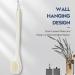 17 Inch Shower Body Brush for Exfoliation and Cleaning - Long Handle Back Scrubber for Men and Women - Non-Slip Handle and Adhesive Hook Included - Cream White - Buy Online on GoSupps.com