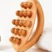 Body massage brush made of wood hand-held massage brush made of wood smoothing pearls for muscle relaxation for meridian guasha massage device