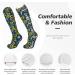 Dalmatian Sunflower Dog Design Compression Socks for Men & Women - 15-20 mmHg Circulation Support for Running & Sports - Buy Online on GoSupps.com