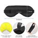 Adjustable Light Blocking Eye Mask for Men and Women - Ideal for Travel, Yoga, Meditation, and Deep Sleep - Breathable and Comfortable - Pure Yellow - Buy Online on GoSupps.com