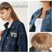Sparkly Rhinestone & Pearl Iron-On Patch - M White | DIY Alphabet Applique for Clothing - Buy Online on GoSupps.com