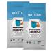 CORPOSO Whole Bean Organic Coffee | Super Dark Roast | Specialty Grade Espresso Machines Grinder | Sustainably Roasted in Canada | Caf William | Caf Biologique en grains - 650 g- 650 g resealable bag (pack of 2) CORPOSO 650 g (Pack of 2)