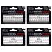 Ardell False Eye Lashes Faux Mink Individuals Short Black 4 Pack