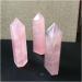 ABUZIV Natural Rose Quartz Crystal Stick - 7-8cm Healing Column Pillar & Pendulum for Spiritual Wellness - Buy Online on GoSupps.com
