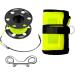 Pluzluce 5FT/6FT Diving Surface Marker Buoy (SMB) with Aluminum Big Finger Spool Reel - Yellow SMB for Scuba Diving & Snorkeling - Buy Online on GoSupps.com