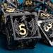 ARUOHHA Hollow DND Metal Dice Set Black Gold Dungeons and Dragons Dice D and D Dice Role Playing Games D+D Polyhedral Dice 7PCS RPG D&D Dice with Gift Box D20 D12 D10 D8 D6 D4 - Buy Online on GoSupps.com