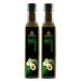 Herballand organic avocado oil 500ml - pure cold -pressed native vegan -avocado oil for cooking roasting grilling & as spice oil for refining - Premium quality 250 ml (2 -pack)