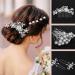 Dingion 125 Pieces Wedding Hair Comb Set with Rhinestone Flower Clips - Silver - Buy Online on GoSupps.com
