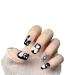 Bling Press on Nails Luxury Reusable Finish Fake Nails Handmade Nail Art with Design by Licensed Manicurist (XL A) (A L) A Large