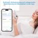 Buy White Pulsoximeter with Bluetooth App - Oxygen Saturation & Heart Rate Monitor with Data Storage - Buy Online on GoSupps.com