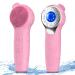 Sonic facial cleaning brush facial scrubber urbuti electrical silicone face brush with nose peeling IPX7 waterproof face deep cleaning brush skin care for men and women pink