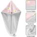 Buy Pink Daisy Dry Hair Cap - 2 Piece Quick Drying Towel Set with Button Headband | Super Absorbent & Soft Comfort for Fast Hair Drying - Buy Online on GoSupps.com