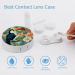 Shop Tropical Flower Bird Contact Lens Case - Portable Travel Storage Box for Easy Lens Care - Buy Online on GoSupps.com