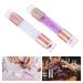 Lurrose 2pcs Professional Manicure Stamper Kit - Double-Sided Nail Tool with Sequins Handle for DIY Nail Art - Purple Transparent Color - Buy Online on GoSupps.com