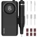 Delanie Rechargeable Portable Electric Nail Drill Machine Kit for Acrylic Nails and Natural Nails, 35000RPM, USB-C, E-File Nail File Kit with 6 Nail Drill Bits and Sanding Bands (Black)