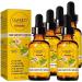5 Pack Hair Growth Serum Ginger Biotin Hair Regrowth Oil Prevent Hair Loss and Natural Serum for Thicker Stronger Longer Hair Men and Women