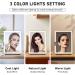 Jadazror Travel Mirror with Light | Detachable 3.5 10X & 20X Magnifying Mirrors | Portable Lighted Makeup Mirror with 3 Light Settings | USB Rechargeable | 9.85x7.5 Large Travel Makeup Mirror - Black - Buy Online on GoSupps.com