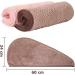 Hair Turban Set - 3 Soft Microfiber Quick-Drying Turbans for All Hair Types | Super Absorbent Shower Towels in Beige Pink Brown - Buy Online on GoSupps.com