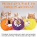 Pet Tunnel Tube Toy Orange Foldable Cat Dog Play Interactive Training Puppy Outdoor Indoor Supplies - Buy Online on GoSupps.com