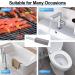 Toilet Pumice Stone with Handle - Pumice Stone Brush Toilet Bowl Clean Brush with Handle Powerfully Cleans Away Limescale Stain Hard Water Rings Calcium Buildup Iron Klufo - Buy Online on GoSupps.com