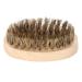 Men's Beard Brush & Mustache Comb - Soft Bristle Oval Bamboo Handle | Beard Shaping Tool for Home Use - Buy Online on GoSupps.com