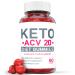 Keto ACV 20 Gummies - Keto ACV 20 Gummies Keto ACV 20 Ketosis Gummies with Apple Cider Vinegar - Vegan Non GMO - Advanced Formula Ketogenic Supplement (1 Pack)