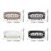 100 Pieces U-Shape Wig Clips for Hair Extensions DIY - Stainless Steel with Soft Rubber, 3.2 cm, 4 Colors - Buy Online on GoSupps.com