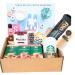Starbucks Instant Coffee Gift Box- Compatible For Lovers Of Starbucks| Starbucks White Mocha Cinnamon Dolce Latte & Caramel Latte Flavour| Coffee Cup Sleeves Stirrers|Snacks & Pamper Guide - Buy Online on GoSupps.com