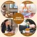 RUGERO 250ml Portable Cool Mist Air Humidifier with 7 LED Lights - Bedroom, Baby, Yoga, Office, Car - Light Wood Grain Finish | Mini Auto-Off Plant Humidifier - Buy Online on GoSupps.com