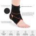 AVIDDA Ankle Support 2 Pack Adjustable Ankle Brace for Sports Elastic Compression Ankle Strap for Sprained Ankle Achilles Tendon Running Orange - Buy Online on GoSupps.com