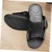 Veemoon Black Leather Slides - Anti-static Couple Slippers and Work Shoes - Buy Online on GoSupps.com