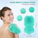 Body Scrubber Back Shower Brush: Silicone Soft Bristle Exfoliating Bath Golve Silicon Scrub Exfoliator for Showering Scrubbing Body Dead Skin Leg Arm Foot Exfoliation Scratcher 1-green - Buy Online on GoSupps.com