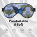 Blue Butterfly Print Eye Mask - Ultra-Soft Light-Blocking for Comfort & Restful Sleep | International Shipping - Buy Online on GoSupps.com
