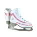 American Athletic Shoe Girl's Soft Boot Ice Skates Girls Size- 3.0 White with pink trim