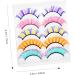 POPETPOP 5 Pairs Colored False Eyelashes Russian Strip Lashes d Curl Colorful Lash Extensions Colored Fake Lashes Colors Eye Lashes Faux Fake Lashes Natural Imitation Extend Curly - Buy Online on GoSupps.com