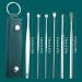 Fublazeze 6 Pcs Ear Wax Removal Kit - Stainless Steel Portable Earwax Cleaner Set w/ Keychain - Spiral & Spring Ear Spoons included for Ear Cleaning Tool Set - Buy Online on GoSupps.com