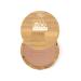ZAO Compact Powder 305 milk chocolate compact powder in refillable bamboo container