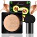 CC Cream Foundation HOUSN Mushroom Head Air Cushion Liquid Hydrating Foundation Makeup Base Nude Face Cover Concealer Cream Long Lasting Waterproof Light Texture for a Flawless Finish Even Skin Tone