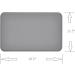 Amazon Basics Silicone Waterproof Pet Food Mat - 47 x 29 cm Grey (2-Pack) Solid Grey 47 x 29 cm - (2-Pack) - Buy Online on GoSupps.com