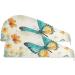 Summer Teal Gold Butterflies Hair Towel Set - 2 Pack Super Absorbent Quick Dry Hair Turbans for Women & Girls - Buy Online on GoSupps.com