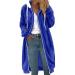 Hanxiulin plush jacket oversize warm lined fleecemantel women cardigan winter color variants transition jacket light outdoor windproof winter coat down jacket winter warm trench coat 4xl blue
