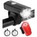 Bicycle light front rear light set StVZO approval bicycle lighting IPX4 waterproof bicycle light children and adults
